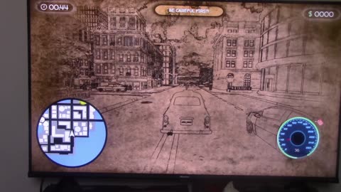 I'm playing two indie games escape from popo and doodle taxi on atari vcs
