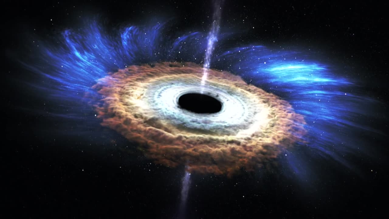 Massive black hole shreds passing star, cosmic spectacle witnessed."