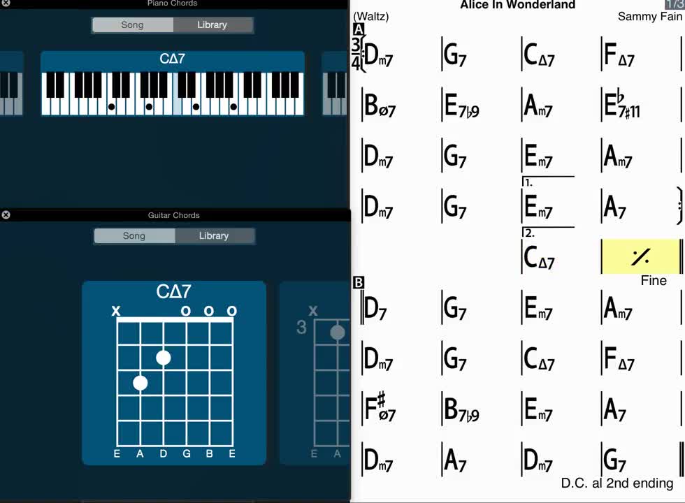 Alice in Wonderland - iReal Pro - Jazz Tutorial