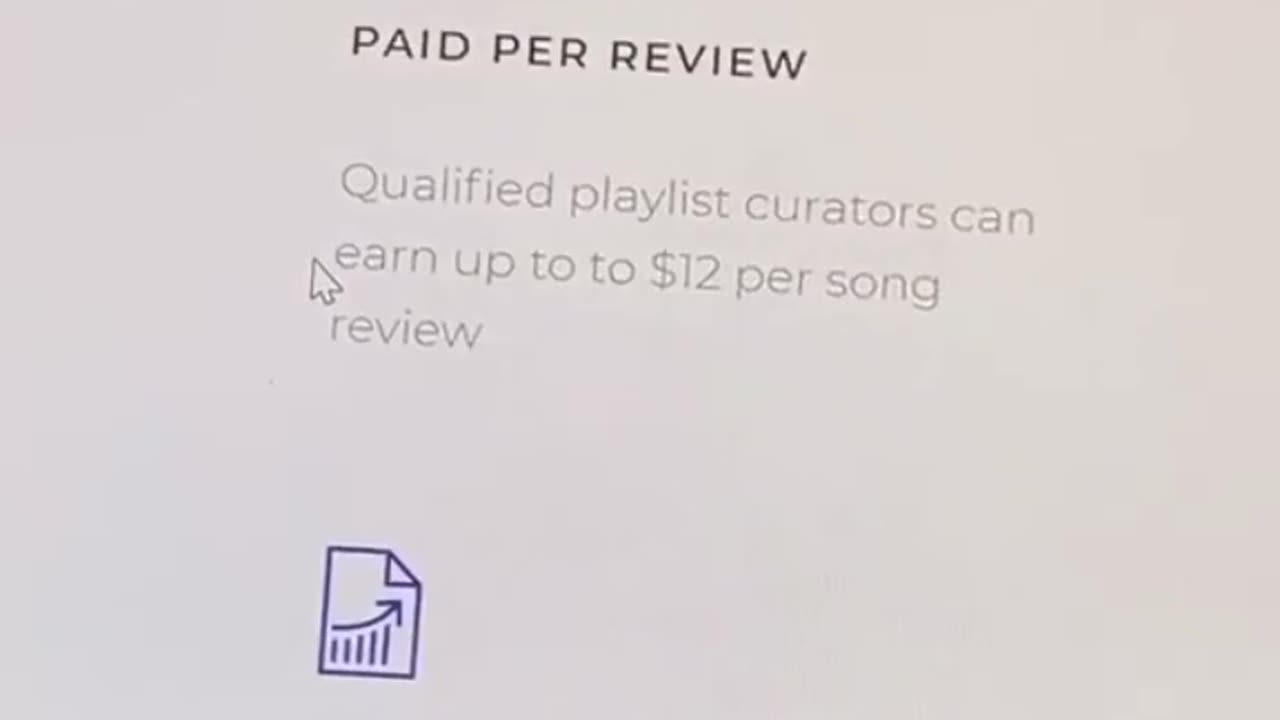 Get paid $12 per song review