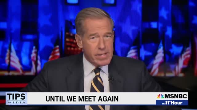 Brian Williams signs off from his long-standing career at MSNBC with a great message