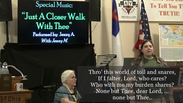 "Just A Closer Walk With Thee" (Hymns For Believers) Jenny Albaugh & Jenny Miller 2021