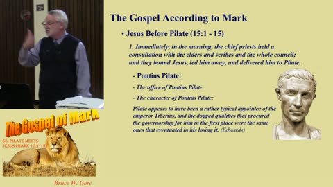 58. Pilate meets Jesus (Mark 15:1-15)