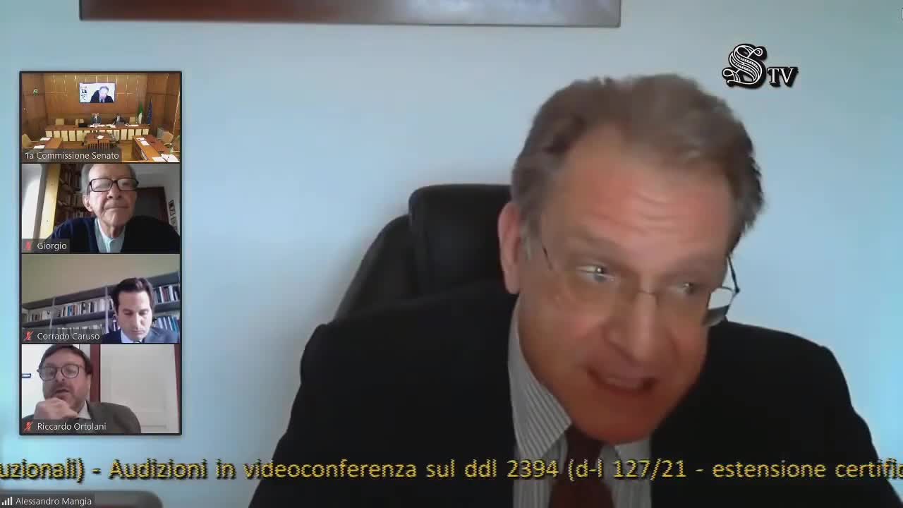 Audizione del Prof. Alessandro Mangia in Commissione Affari Costituzionali del Senato: Green Pass