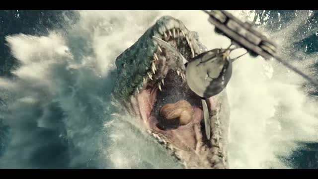 0:01 / 1:26 Mosasaurus Feeding Show Scene - Jurassic World (2015) Movie Clip HD