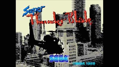 Super Thunder Blade 🚁Title Screen Theme - SEGA Genesis Intro