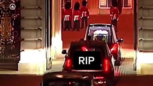 The Queen's coffin has returned to Buckingham Palace for one final night