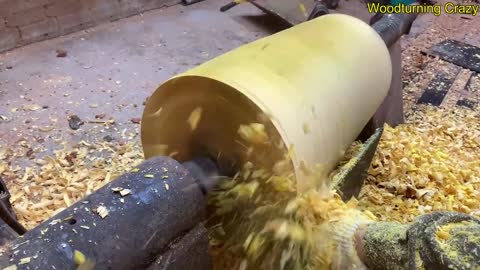 Amazing Woodturning Crazy - Great Hand Crafting Skills On Wood Lathe