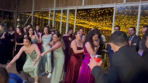 Wedding Guest Determined To Catch Bouquet Toss
