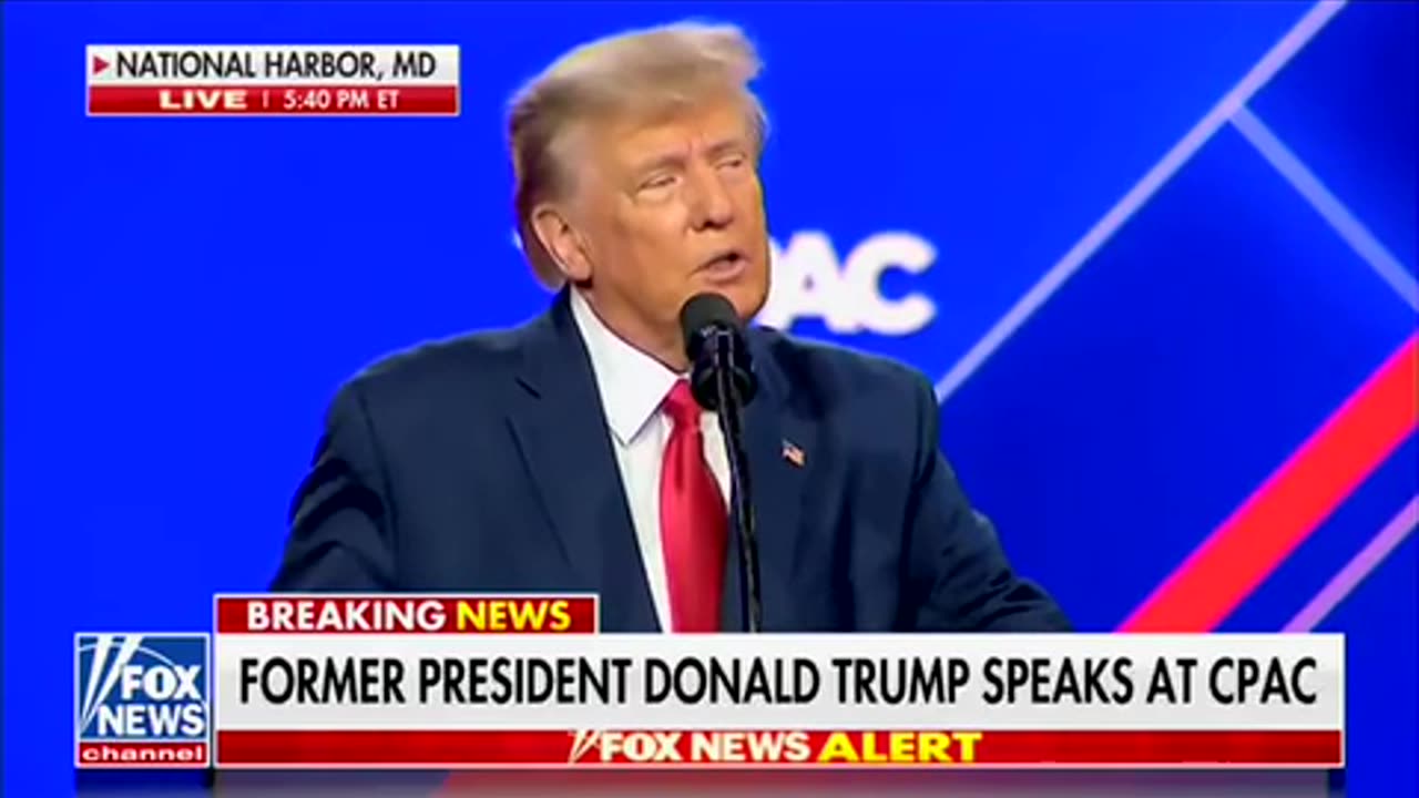 PRESIDENT TRUMP AT CPAC