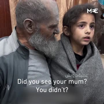 Are you cold?': Injured grandfather comforts granddaughter - Gaza Strip