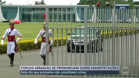 Forças Armadas condenam excessos em manifestações | SBT Brasil (11/11/22)