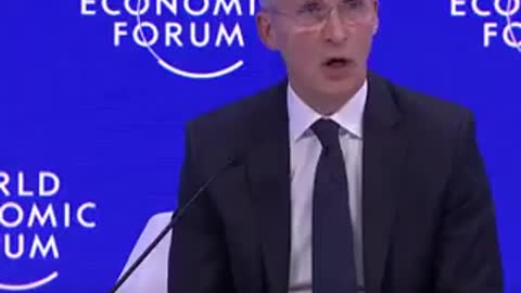 WEF - Jens Stoltenberg - Weapons Are The Way For Peace In Ukraine 🤦🇺🇸🇪🇺🇺🇦
