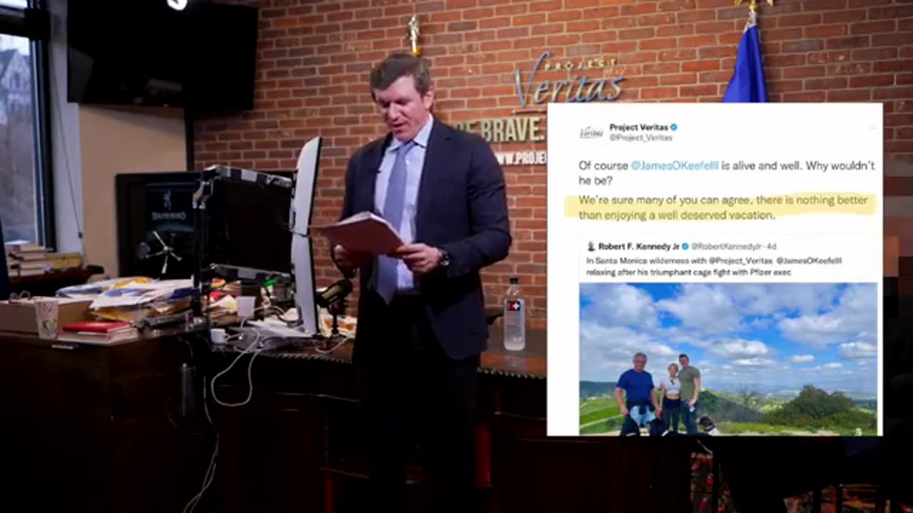 James O'Keefe was stripped of his position as CEO and Chairman