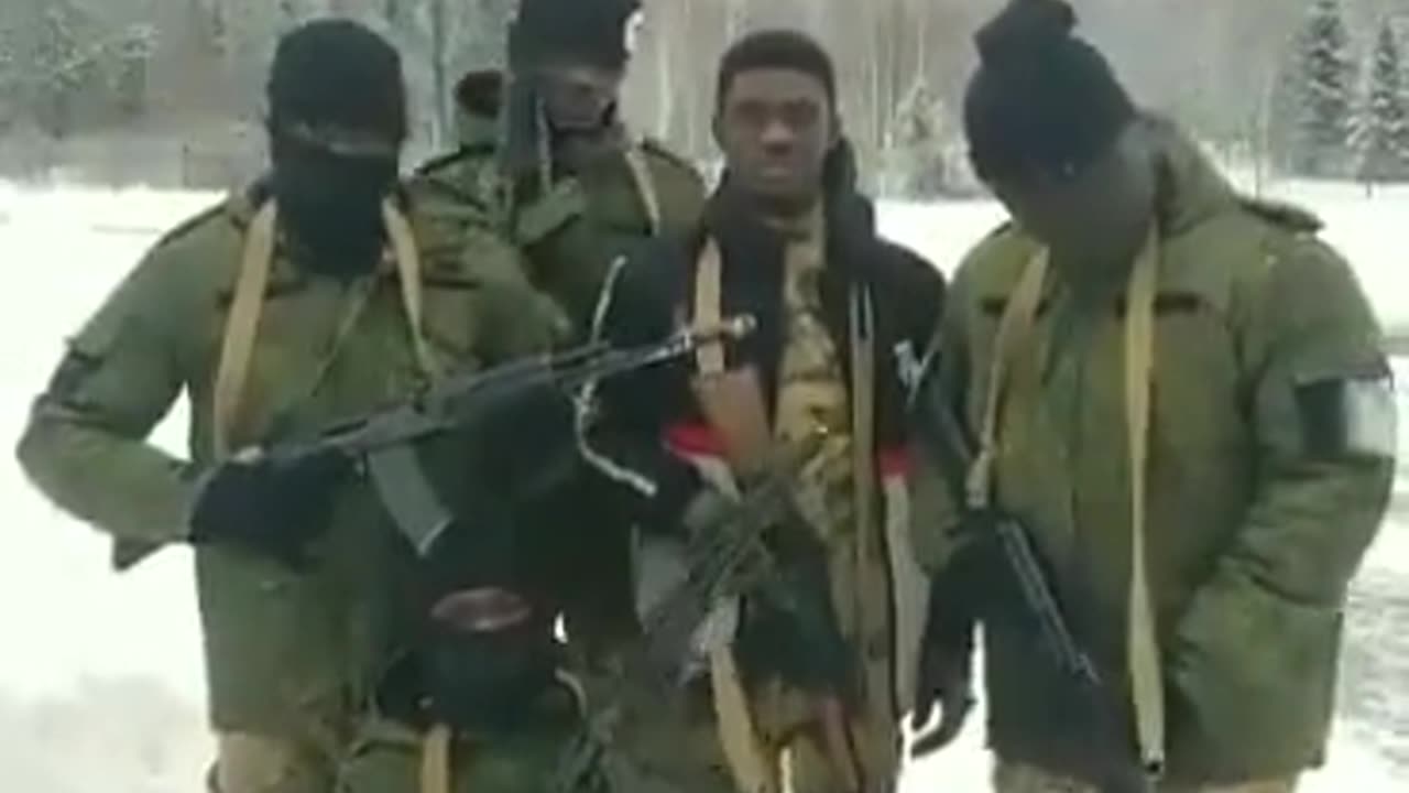 Ordinary Russian servicemen from Ghana, fighting on the side of Russia.