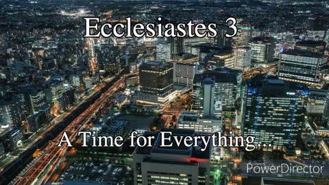 The Holy Bible - Ecclesiastes 3 NIV Audio