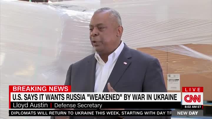 Defense Sec. Lloyd Austin: ‘We Want to See Russia Weakened’