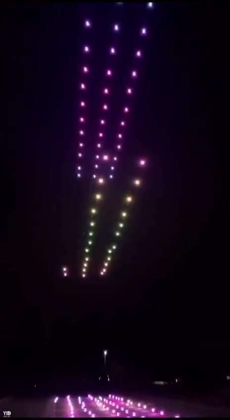 Drone show in Livingston, New Jersey.