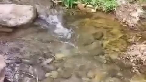 Running water in a small valley in Morocco