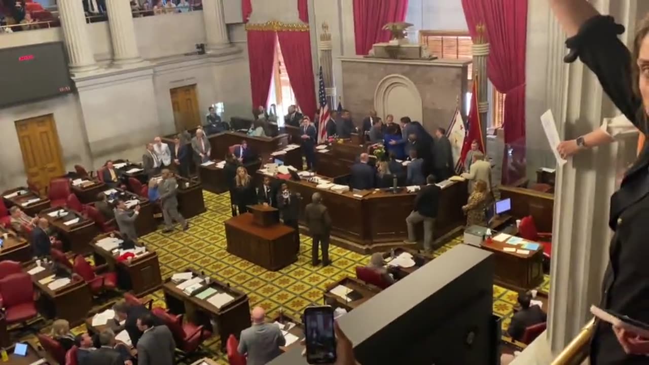 🚨BREAKING: Left-wing domestic terrorists have stormed the Tennessee Capitol building