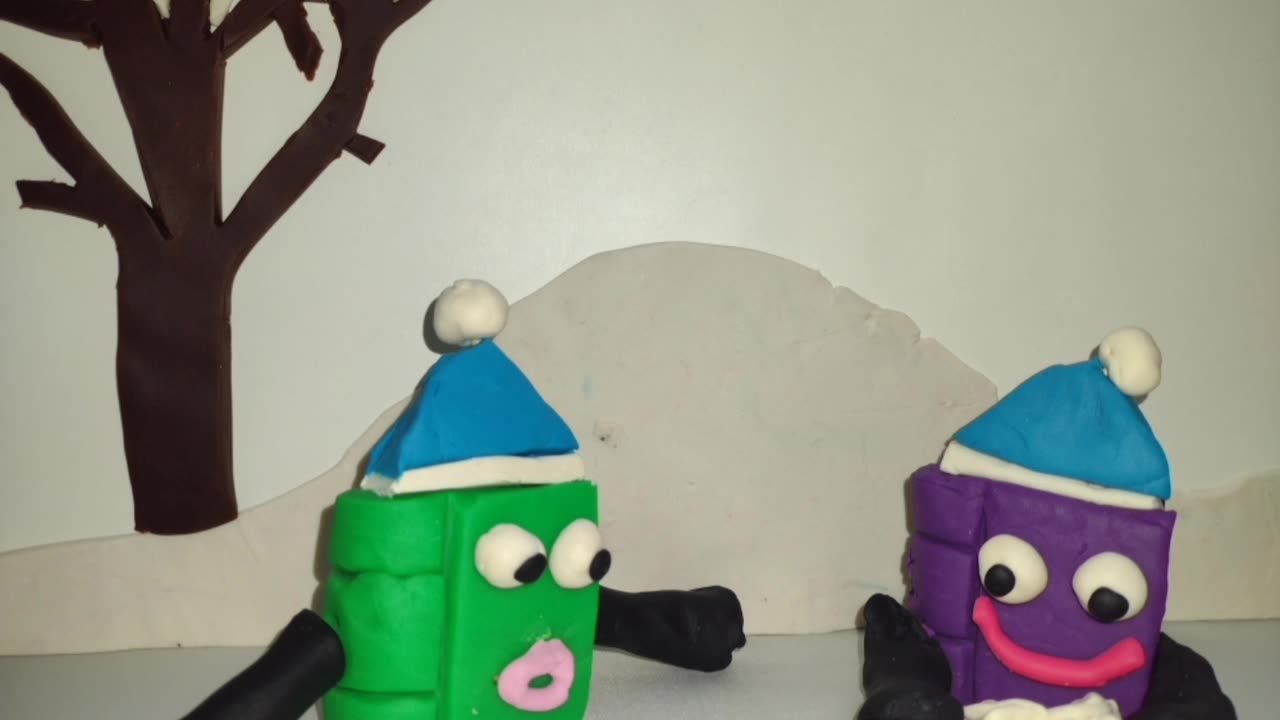 Snow Book claymation stop motion animation short film
