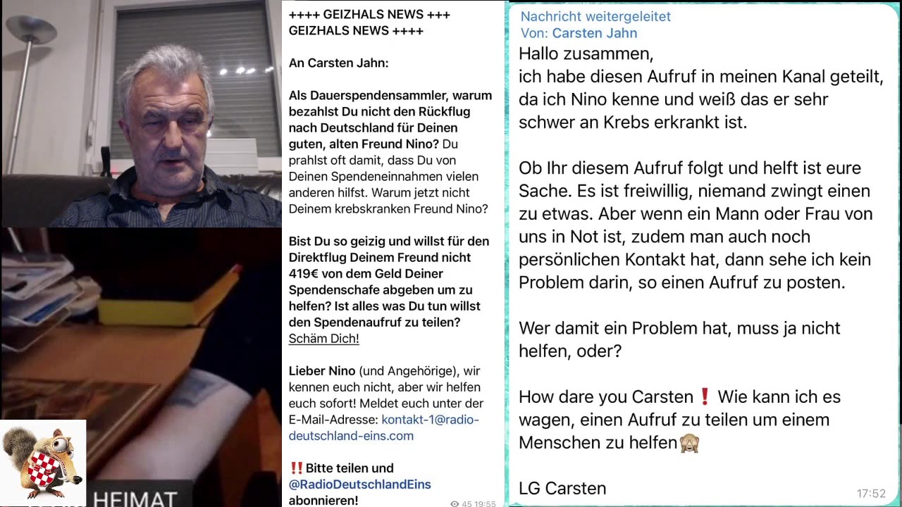 Allter Mann aus Remscheid 18.01.2021