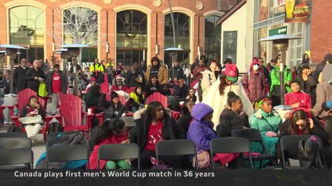 Excitement and anxiety as fans watch Canada’s 1st World Cup match