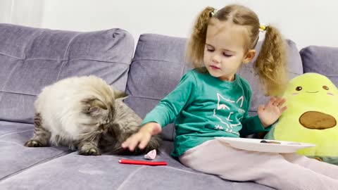Baby Girl Spends First Day of Puppy