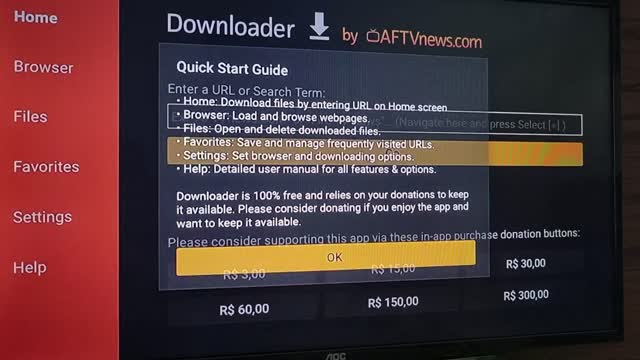 Como baixar APP pelo Downloader em sua Android TV