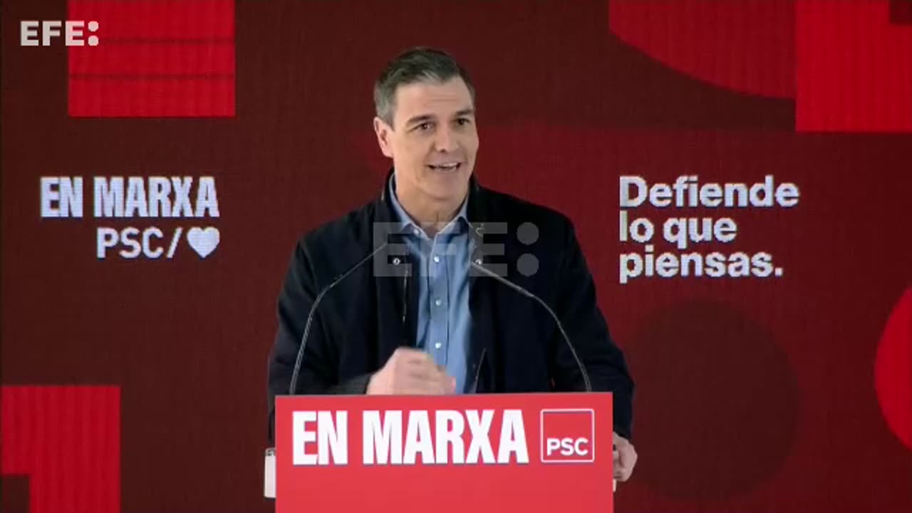 Sánchez: Cataluña quiere convivencia tras el "desgarro" independentista