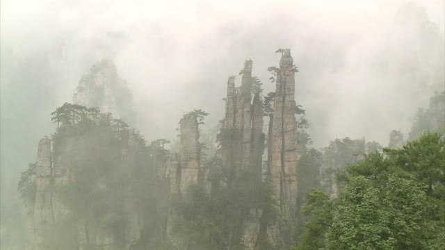 Scenery of Huangshan Mountain in Clouds