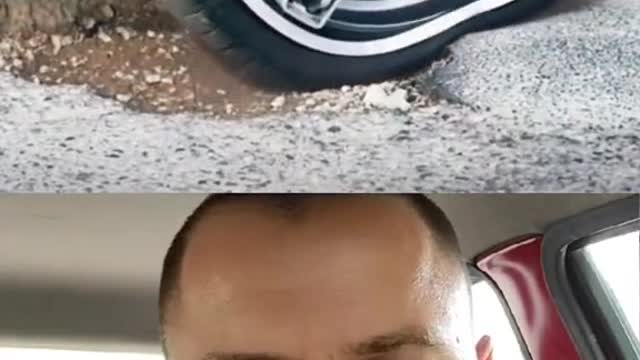 Changes of tires when driving over the pit