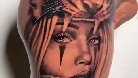 amazing girl tattoo