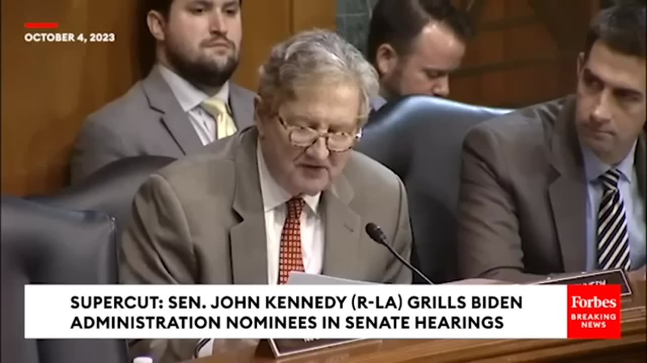 Sparks Fly When John Kennedy Mercilessly Grills Biden...