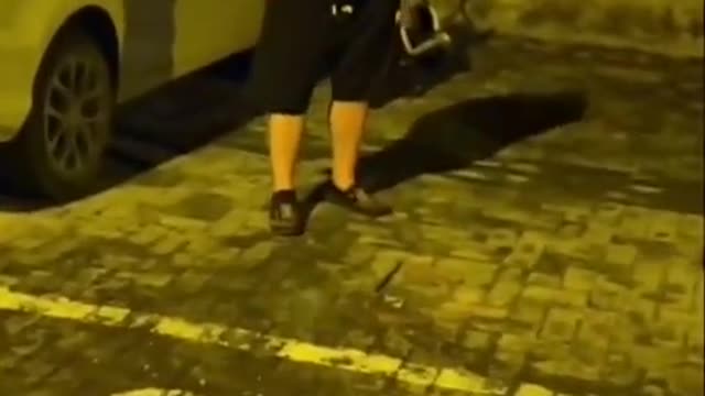 Embarrassed moment of drunkenness