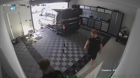 Minor accident during car repair