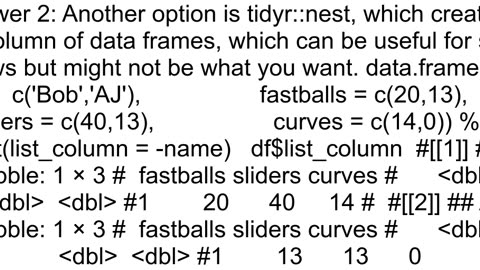 How do I create a dataframe column that constitutes a list of multiple separate column entries