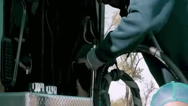 The video of Optimus Prime dump truck and tarpaulin you asked for.