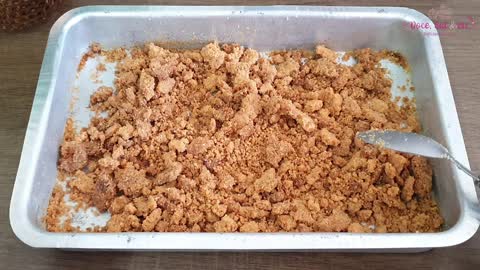 CRUMBLE DE BAUNILHA, FAROFA DOCE CROCANTE PARA USAR EM SOBREMESAS NO POTE