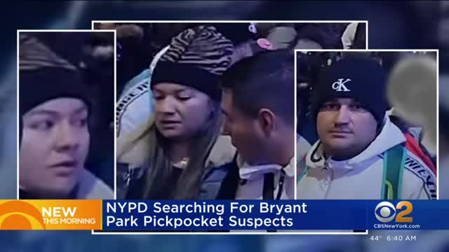 Pickpocket incidents under investigation at Bryant Park