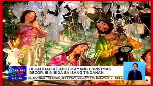 De kalidad, abot-kayangChristmas decor, ibinibidasa isang tindahan