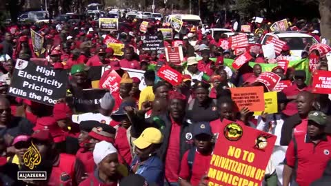 South African unions go on protests against high cost of living