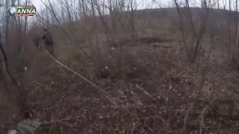 Russian infantry storming Ukrainian trenches in Ugledar