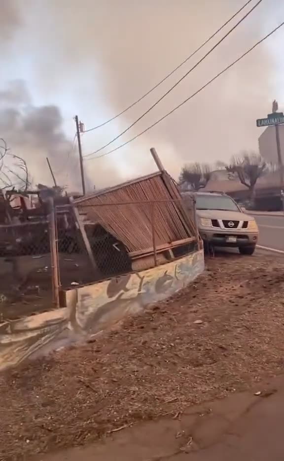 Looks like a bomb went off in Maui.