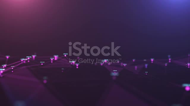 4k resolution Futuristic Abstract background,polygon and line connect to dot,motion graphics digital