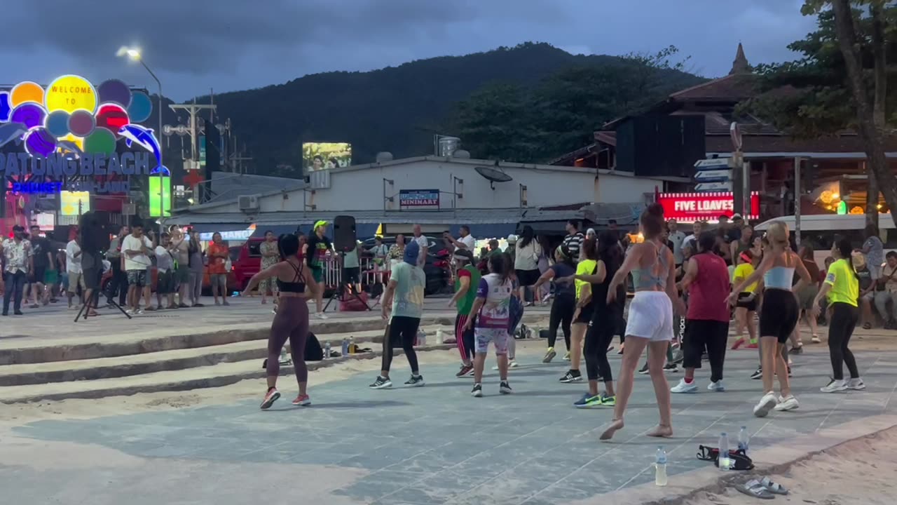 PHUKET THAILAND STREET DANCE AND EXERCISE