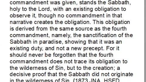 History of the Sabbath and First Day of the Week, Part 3