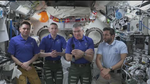 Expedition 69 NASA’s SpaceX Crew-6 Talks with Media Before Station Departure . Aug. 23, 2023