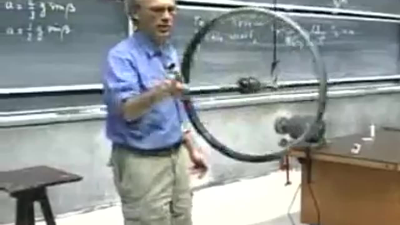 Wheel momentum Walter lewin