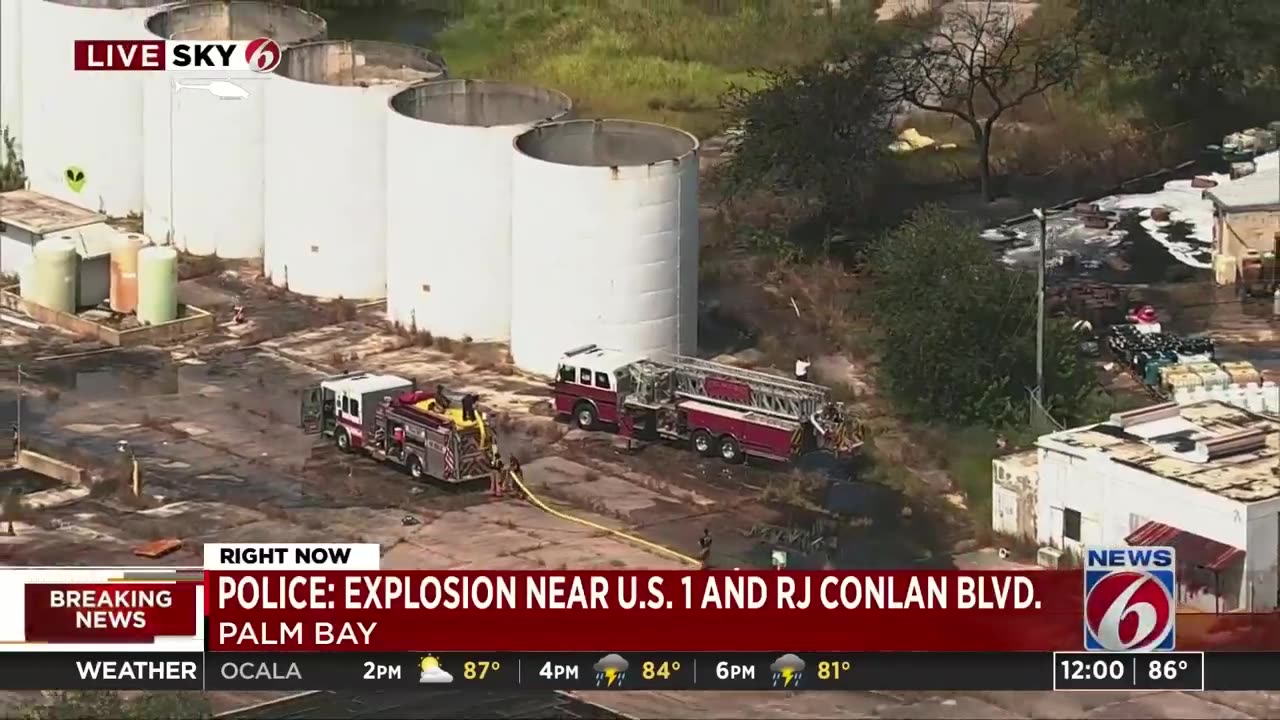 Explosion rocks Palm Bay chemical plant; U.S. 1 shut down